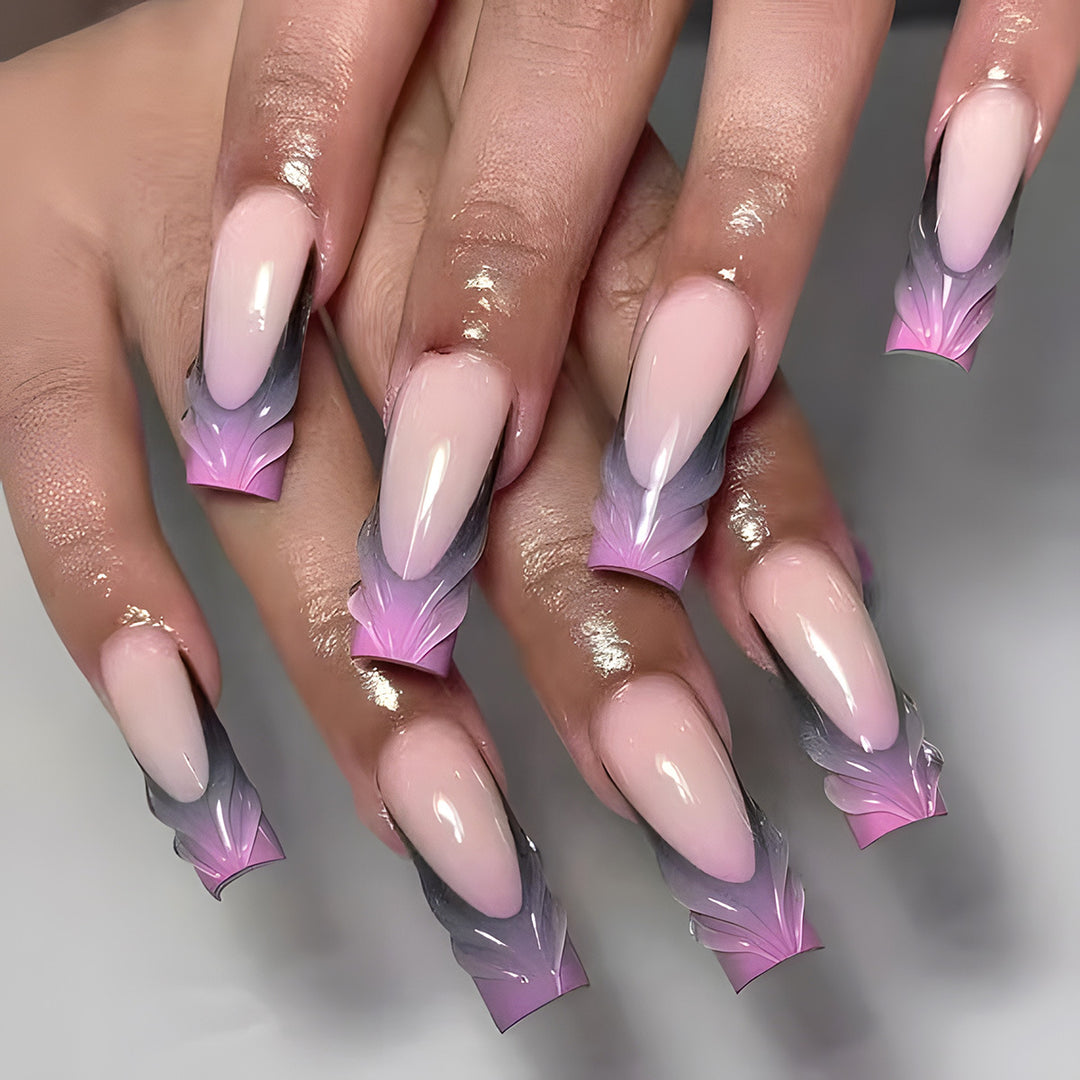 Elegant Long Stiletto Nail Art Extensions Kalsten