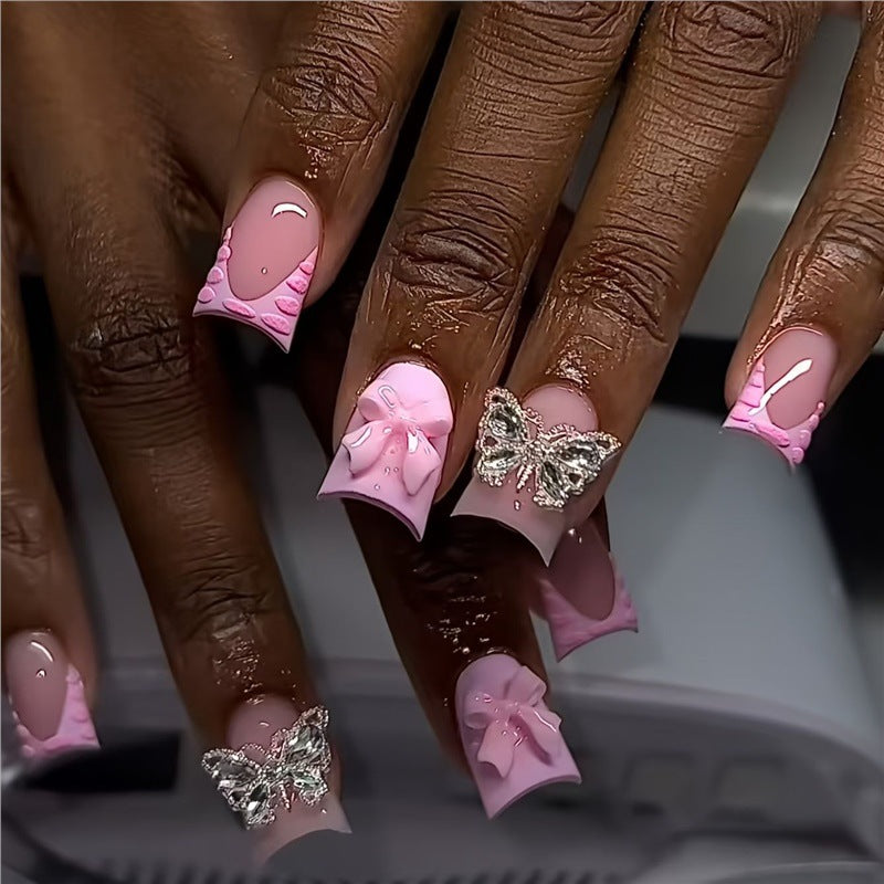 Playful Floral Design Press-On Nail Extensions Kalsten