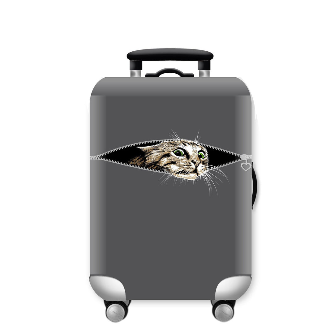 Unisex hard-shell suitcase with funny giraffe design Kalsten