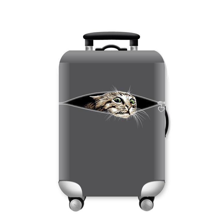 Unisex hard-shell suitcase with funny giraffe design Kalsten