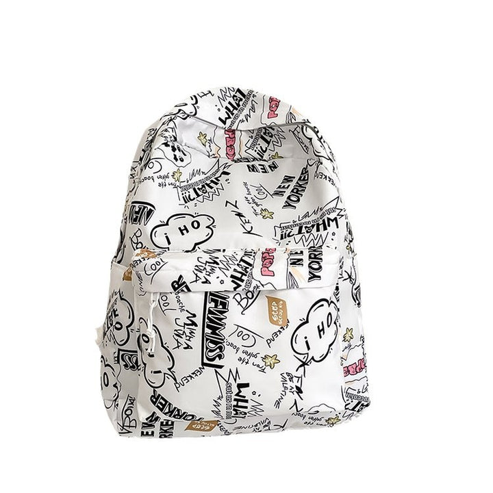 Backpack with Creative Graffiti Design Kalsten