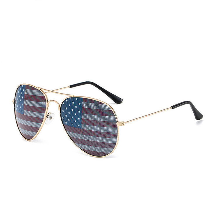 Patriotic Flag Aviator Sunglasses Kalsten