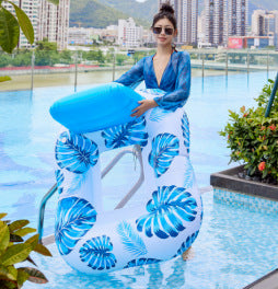 Women Inflatable Water Swimming Ring with Ergonomic Grip Kalsten