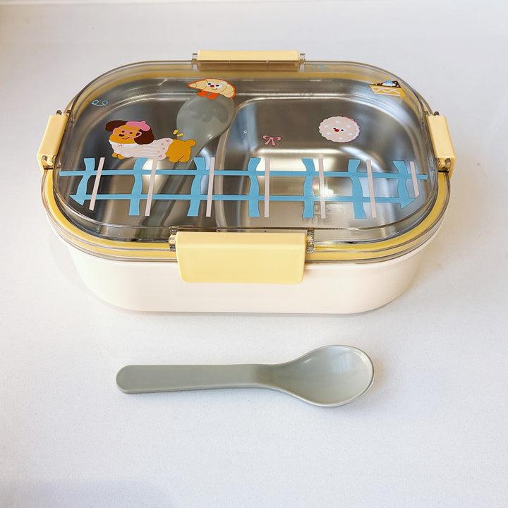 Fun-Themed Dual-Compartment Lunch Box