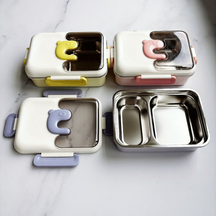 Cute Bear-Themed Lunch Box