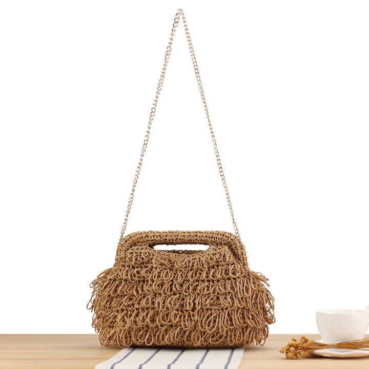 Designer handbag with intertwined macramé structure Kalsten