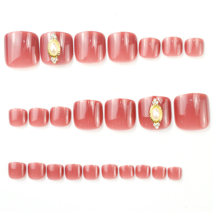 Elegant Decorative Press-On Toenails 1790727178