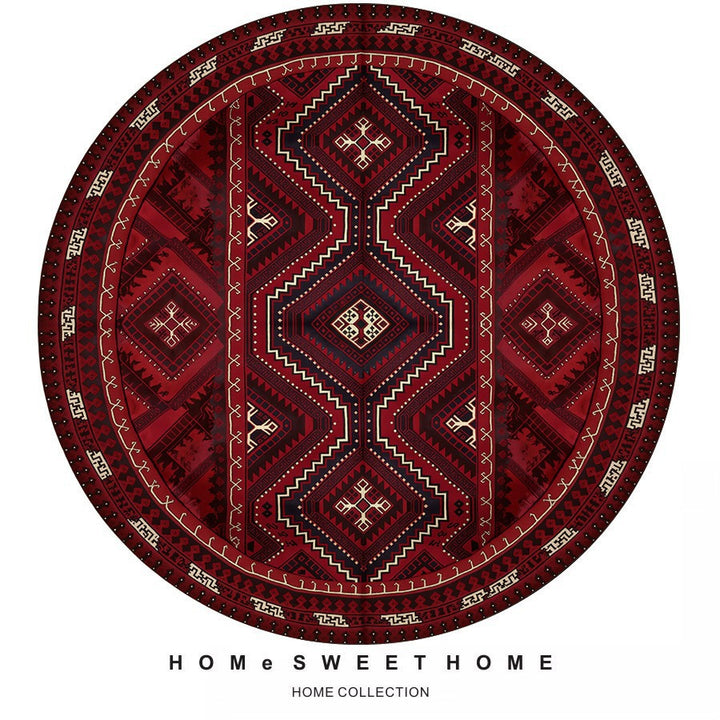 Vintage-Inspired Round Rug