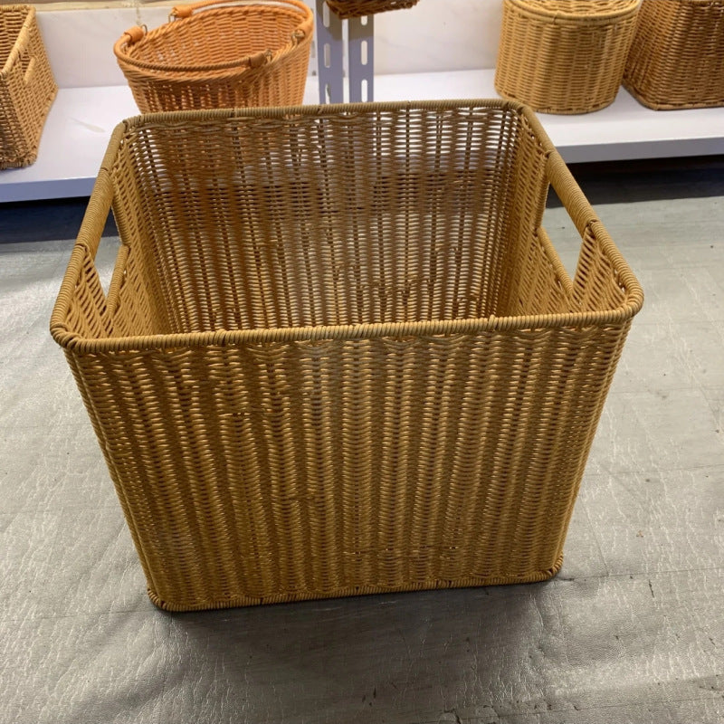 Contemporary Rectangular Woven Storage Bin Kalsten