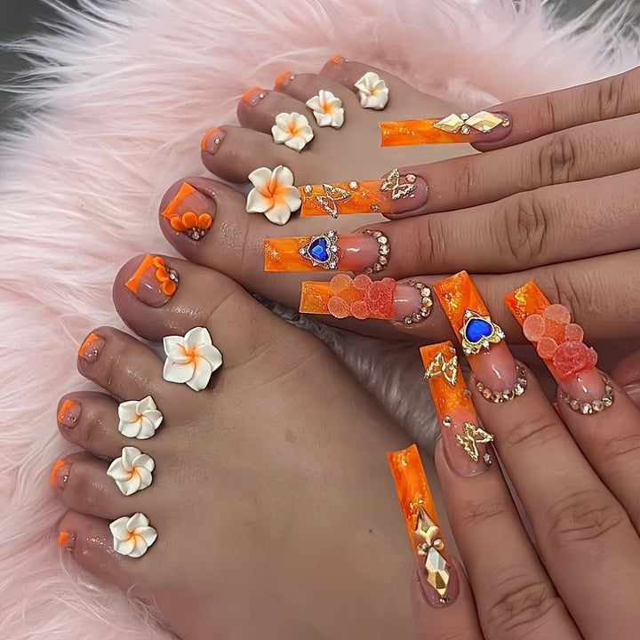 Artistic 3D Butterfly Nail Extensions Kalsten