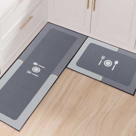 Elegant Textured Kitchen Runner Set Kalsten