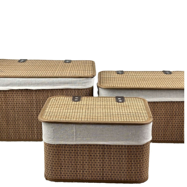 Multifunctional Storage Box Made of Bamboo Kalsten