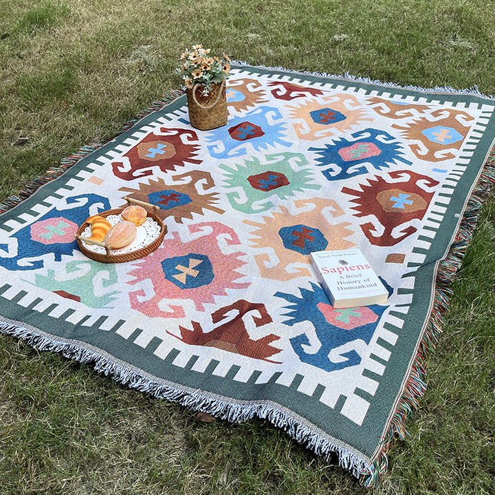 Playful Cartoon-Themed Throw Blanket