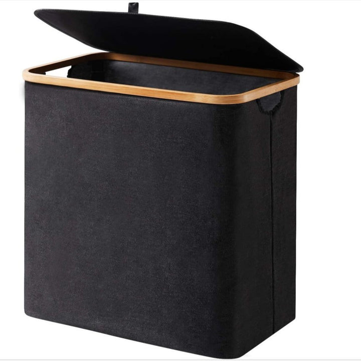 High-quality laundry basket with bamboo lid Kalsten