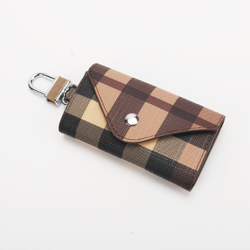Checkered Pattern Keychain Wallet kalsten