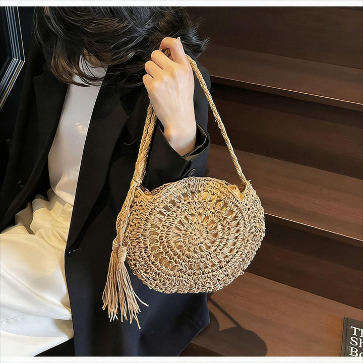 Hand-knotted shoulder bag with tassels Kalsten