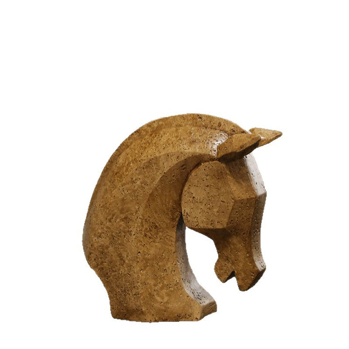 Elegant Horse Head Sculpture