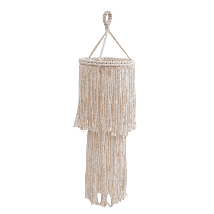 Textured Macramé Hanging Light Fixture Kalsten