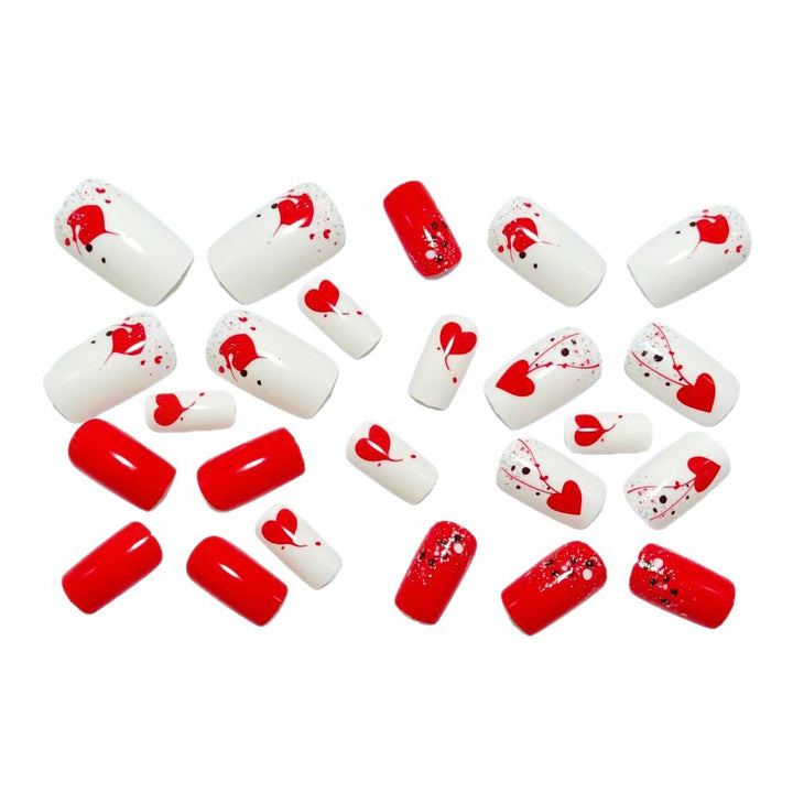 Artificial nails with creative heart design Kalsten