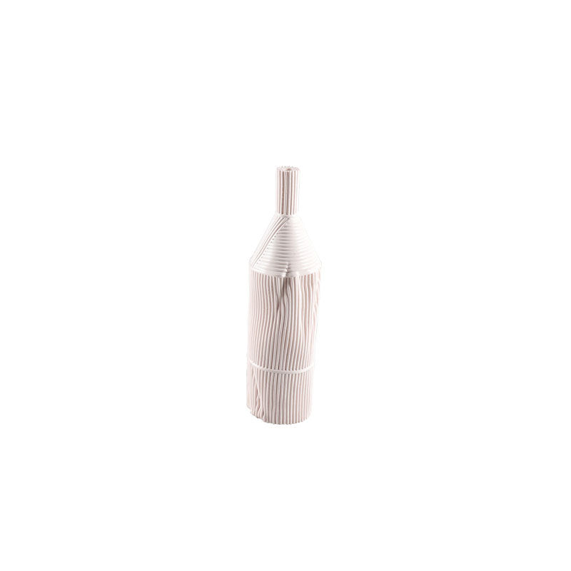 Decorative Striped Ceramic Vase