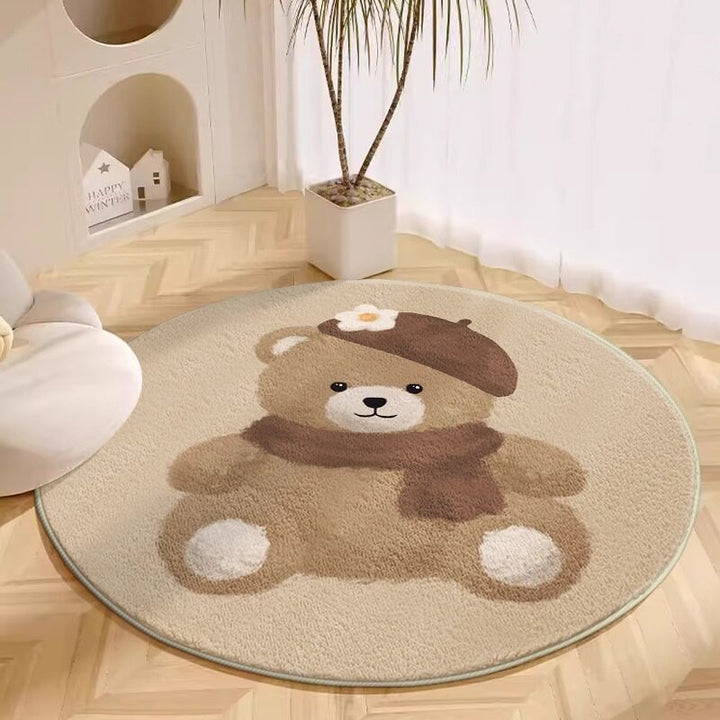Plush Cartoon Dog Area Rug