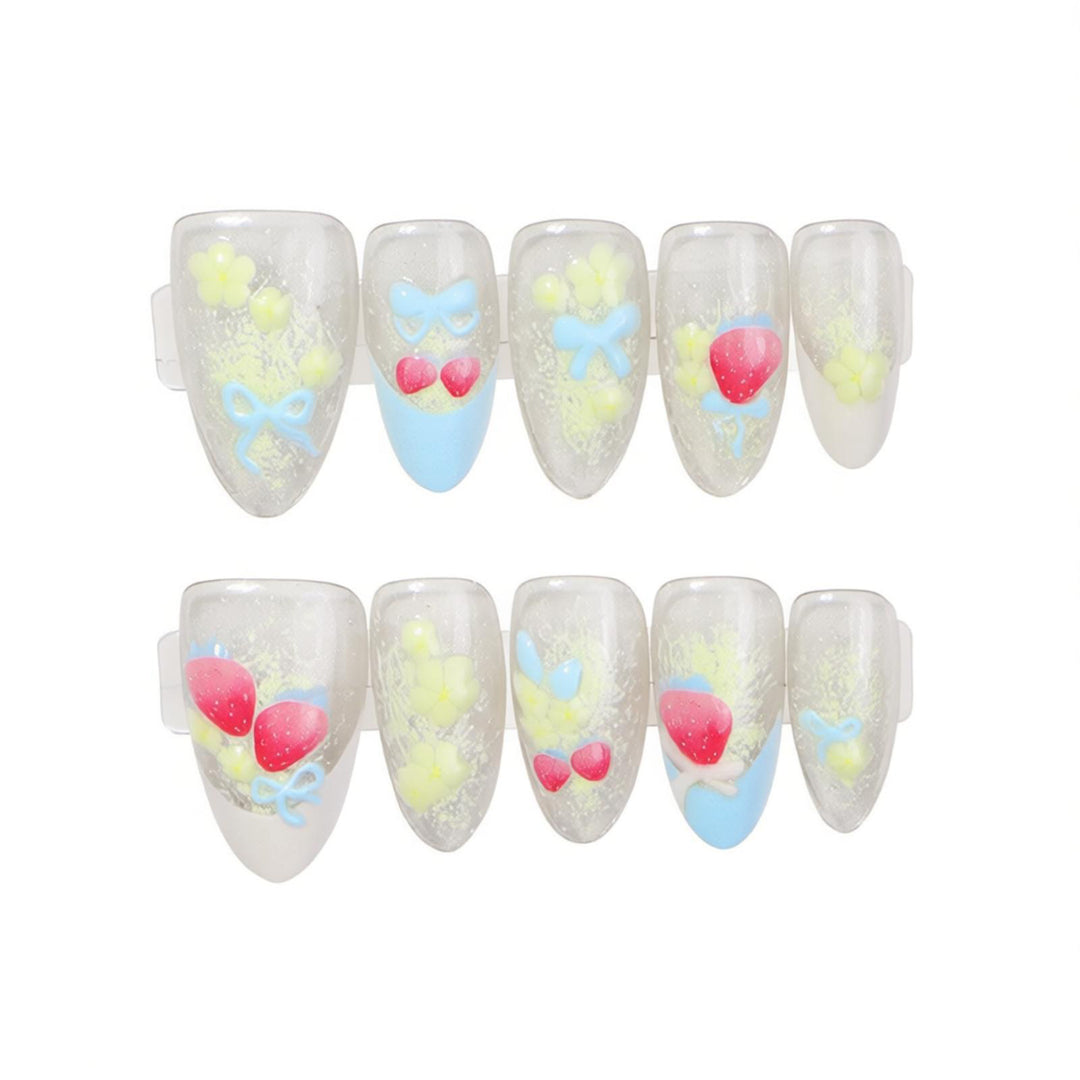 Playful Decorative Press-On Nail Set Kalsten