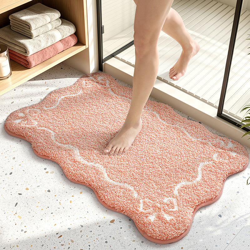 Decorative Scalloped Bath Mat Kalsten