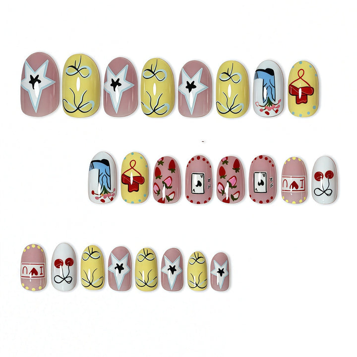 Artistic Cherry Blossom Press-On Nails Kalsten