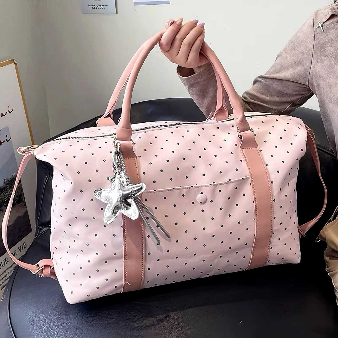 Stylish Polka Dot Travel Duffel Bag Kalsten