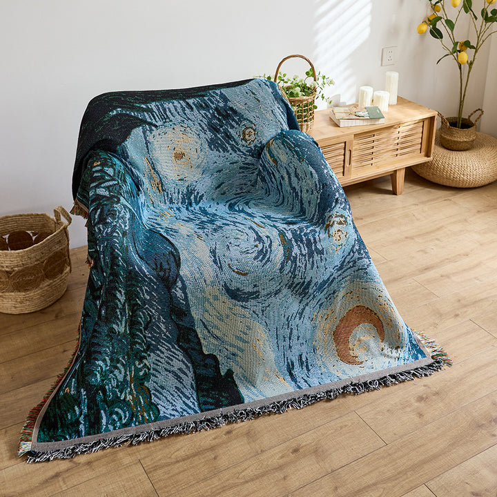 Artistic Jacquard Throw Blanket