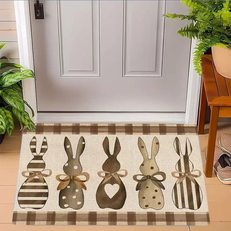 Decorative Bee-Themed Kitchen Mat