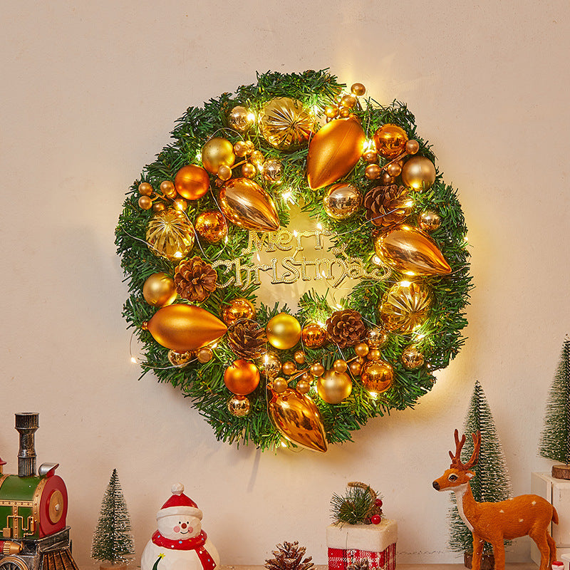Festive Christmas wreath with lights Kalsten