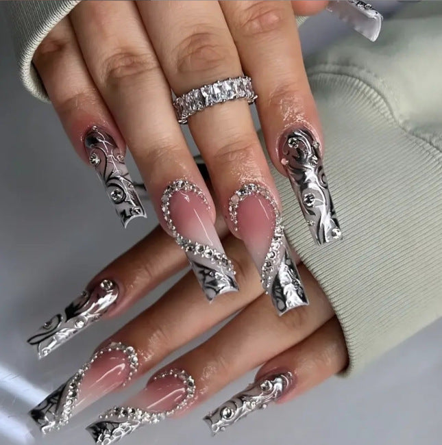 Classic Square-Shaped Press-On Nails