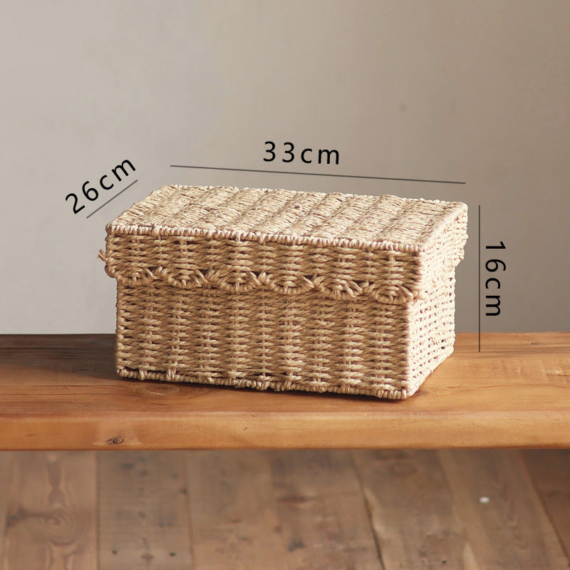 Handcrafted storage boxes made of natural material Kalsten