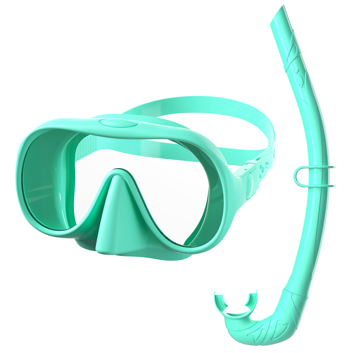 Swimming mask with flexible breathing tube Kalsten
