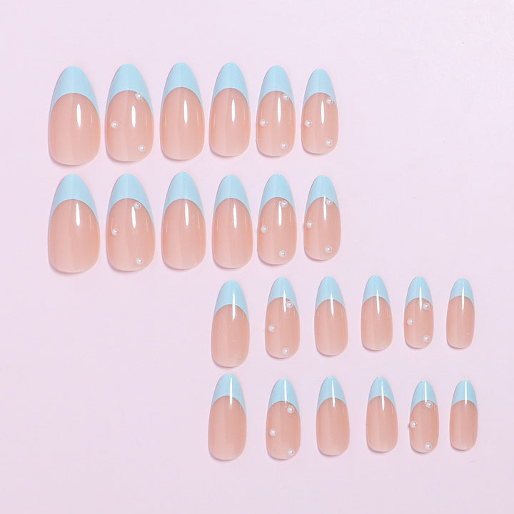 Elegant French Tip Press-On Nail Set Kalsten