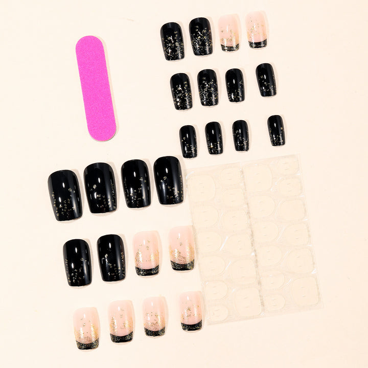 Elegant Glitter Ombre Nail Art Extensions Kalsten