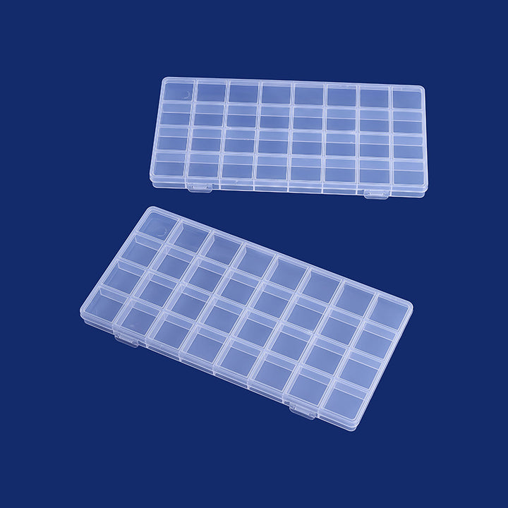 Multi-Divisional Transparent Craft Storage Box Kalsten