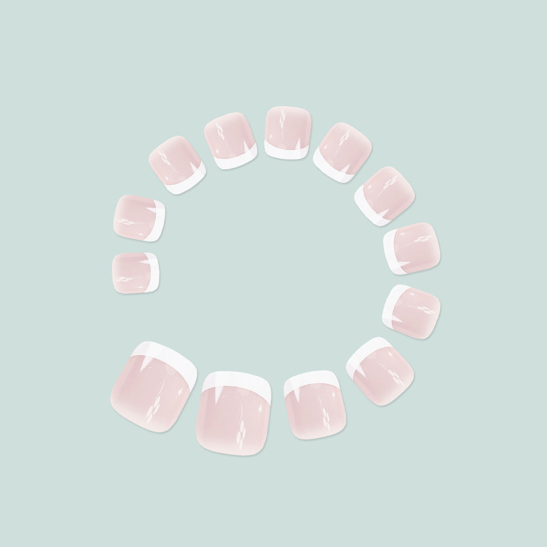 French Toenail Art Kalsten