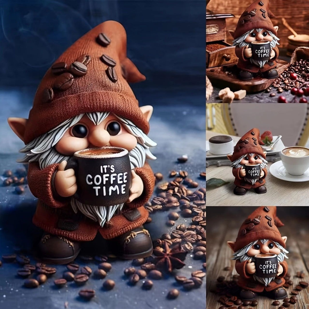Decorative Coffee Drinking Christmas Figure Kalsten