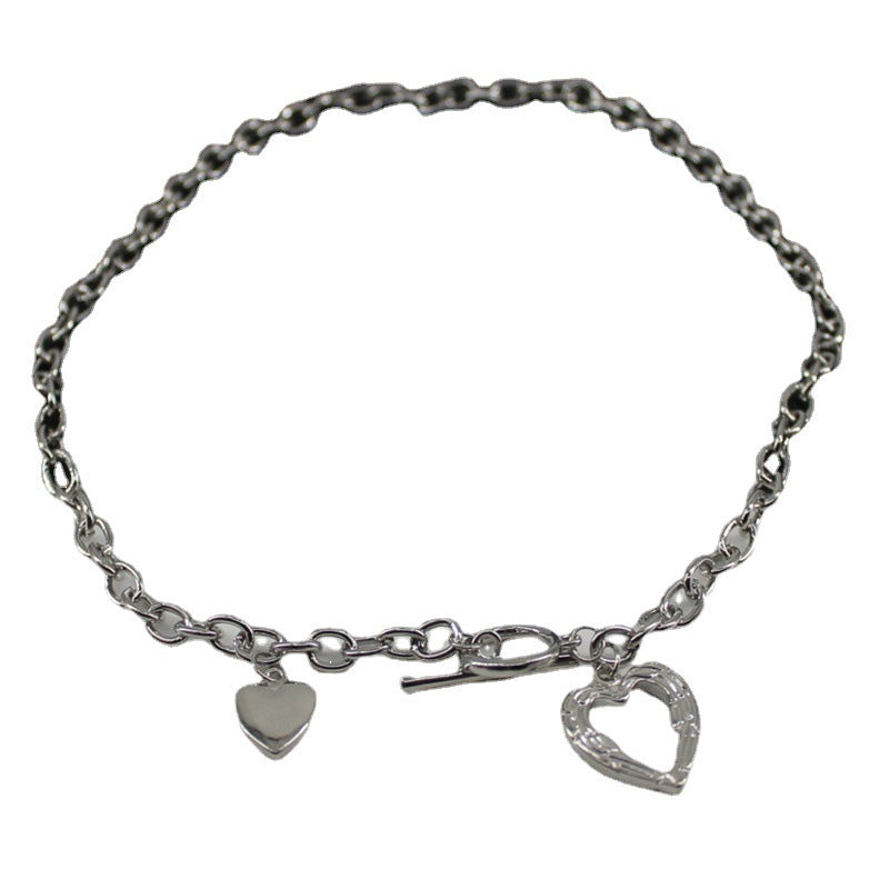 Stylish Heart-Linked Chain Necklace Kalsten