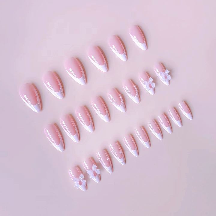 Nail art set with elegant tips and floral accents Kalsten