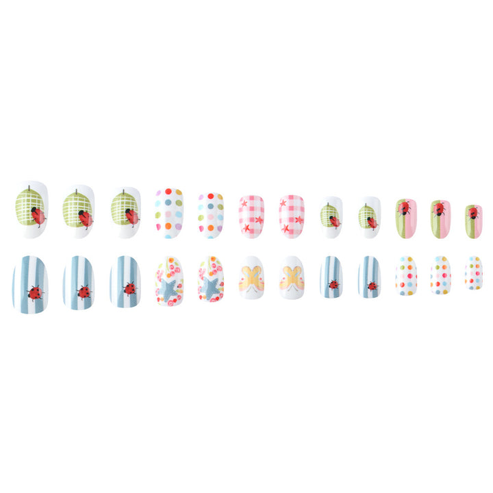 Whimsical Decorative Press-On Nail Art Set Kalsten