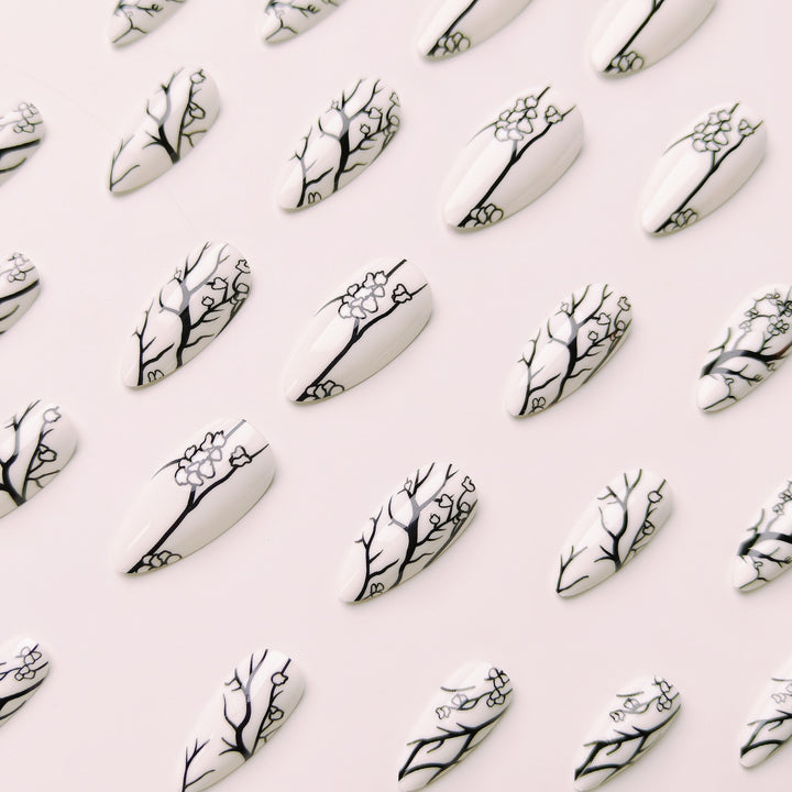 Artificial nails with elegant floral design Kalsten