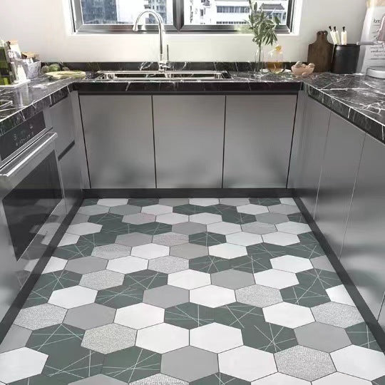 Geometric Honeycomb Pattern Area Rug
