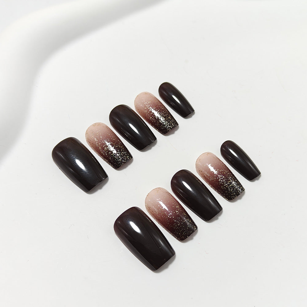 Artifical nails with glitter design Kalsten