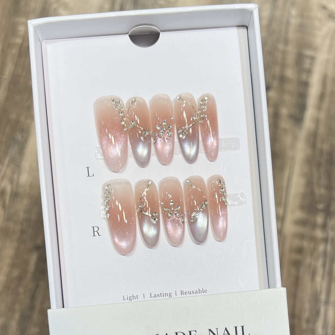 Reusable Elegant Press-On Nail Art Set Kalsten