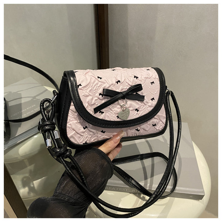 Adorable Bow-Embellished Crossbody Bag Kalsten