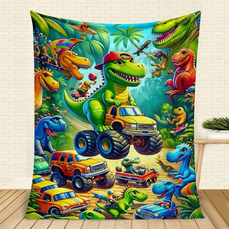 Plush Dinosaur Print
