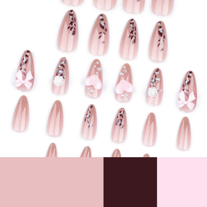 Artful nail extensions with decorative 3D designs Kalsten